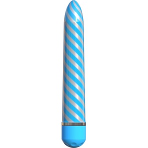  Голубой вибратор Sweet Swirl Vibrator 21,3 см 