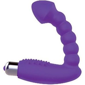 Фиолетовый массажер простаты с вибрацией 10 см 