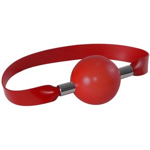  Красный резиновый кляп-шар 