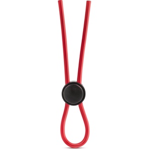  Красное силиконовое лассо на пенис Silicone Loop Cock Ring 
