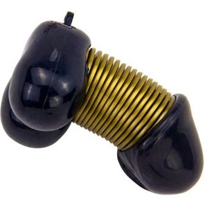  Черный брелок для ключей в форме пениса 