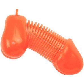  Оранжевый брелок для ключей в форме пениса 
