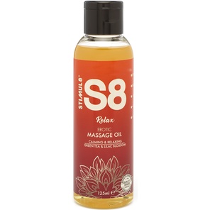  Массажное масло S8 Massage Oil Relax с ароматом зеленого чая и сирени 125 мл 