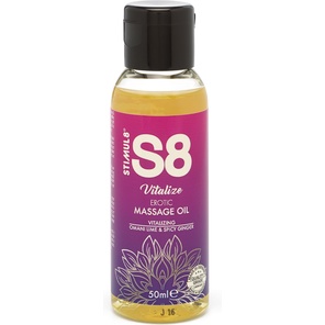  Массажное масло S8 Massage Oil Vitalize с ароматом лайма и имбиря 50 мл 