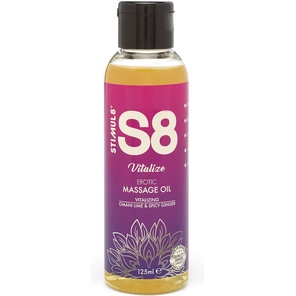  Массажное масло S8 Massage Oil Vitalize c ароматом лайма и имбиря 125 мл 