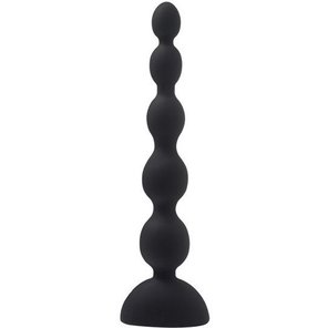  Черный анальный вибростимулятор Anal Beads L 21,5 см 