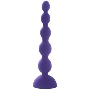  Фиолетовый анальный вибростимулятор Anal Beads L 21,5 см 