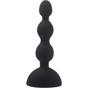  Черный анальный вибростимулятор Anal Beads S 14,5 см. 