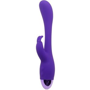  Фиолетовый вибратор INDULGENCE Elated Rabbit 23 см 
