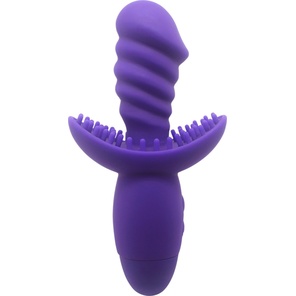  Фиолетовый вибратор INDULGENCE Wild Ride 16,5 см 