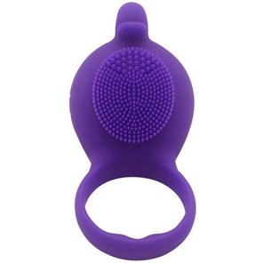  Фиолетовое виброкольцо на пенис Dolphin 