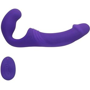  Фиолетовый безремневой вибрострапон с пультом 21,5 см 