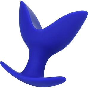  Синяя силиконовая расширяющая анальная втулка Bloom 9,5 см 