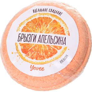  Бомбочка для ванны «Брызги апельсина» с ароматом апельсина 70 гр 