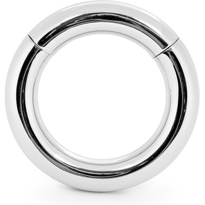  Серебристое малое эрекционное кольцо на магнитах 