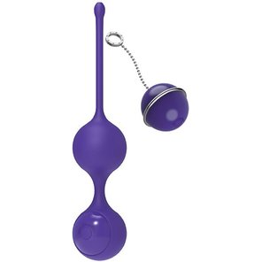  Фиолетовые виброшарики с пультом управления K-Balls 