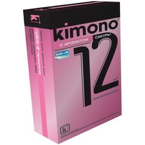  Презервативы KIMONO с ароматом сакуры 12 шт 