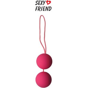  Розовые вагинальные шарики BALLS на шнурке 