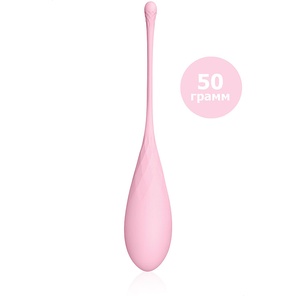  Розовый силиконовый вагинальный шарик со шнурком 