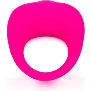  Розовое эрекционное кольцо с вибрацией 