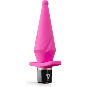  Розовый анальный вибратор LilPlug Vibrator 13,5 см 