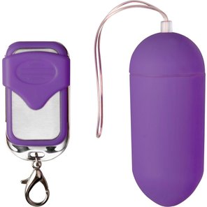  Фиолетовое виброяйцо Easytoys Vibration Egg с пультом ДУ 