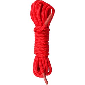  Красная веревка для бондажа Easytoys Bondage Rope 10 м 