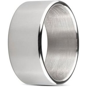 Серебристое эрекционное кольцо Sinner Wide metal head-ring Size S 