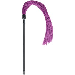  Плеть с фиолетовыми силиконовыми хвостами Purple Silicone Tickler 45 см 