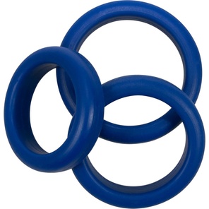  Набор из 3 синих эрекционных колец Blue Mate 