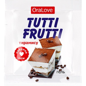  Пробник гель-смазки Tutti-frutti со вкусом тирамису 4 гр 