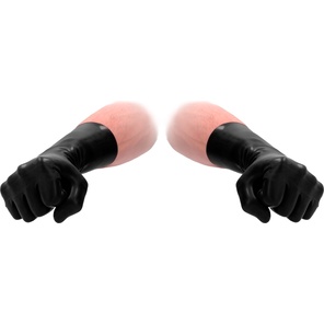  Черные латексные перчатки для фистинга Latex Short Glove 