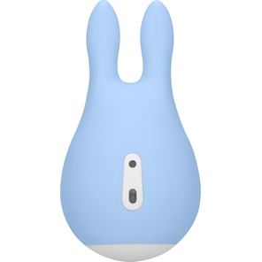 Голубой клиторальный стимулятор Sugar Bunny 9,5 см 