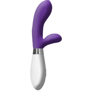  Фиолетовый вибратор-кролик Achilles 20,5 см 