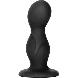  Черный анальный стимулятор Silicone Back End Play 10,75 см 