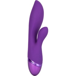  Фиолетовый вибромассажер-кролик Aura Dual Lover 20,25 см 