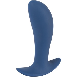  Синяя анальная втулка с вибрацией Vibrating Butt Plug 12 см 