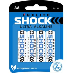  Батарейки Luxlite Shock (BLUE) типа АА 4 шт 