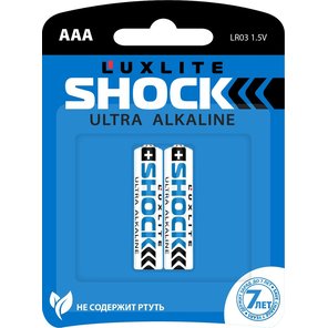  Батарейки Luxlite Shock (BLUE) типа ААА 2 шт 
