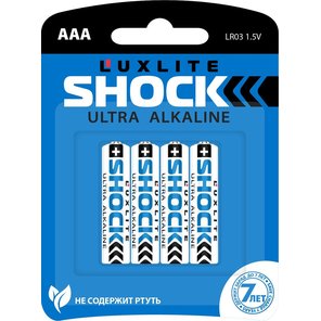  Батарейки Luxlite Shock (BLUE) типа ААА 4 шт 