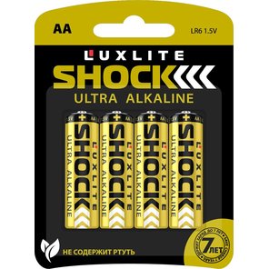  Батарейки Luxlite Shock (GOLD) типа АА 4 шт 