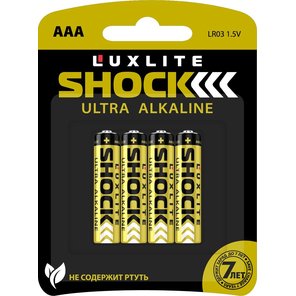  Батарейки Luxlite Shock (GOLD) типа ААА 4 шт 