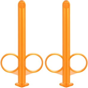  Набор из 2 оранжевых шприцов для введения лубриканта Lube Tube 