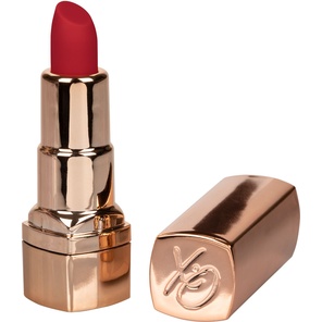  Золотистый вибратор-помада с красным мягким кончиком Hide Play Rechargeable Lipstick 