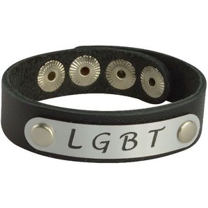  Кожаный браслет LGBT 
