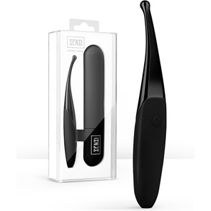  Черный точечный вибромассажер Senzi Vibrator 14,7 см 