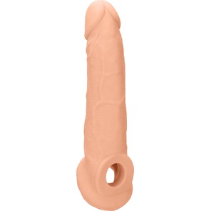  Телесная насадка с кольцом Penis Extender with Rings 22 см 