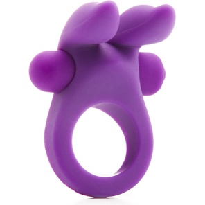  Фиолетовое эрекционное виброкольцо Rabbit Cockring 