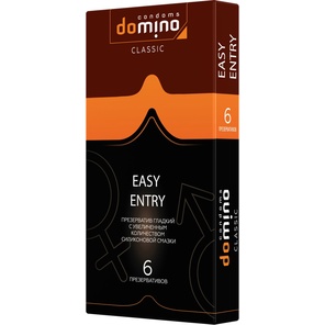  Презервативы с увеличенным количеством смазки DOMINO Classic Easy Entry 6 шт 
