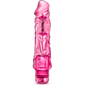  Розовый вибратор-реалистик Wild Ride 23,5 см 